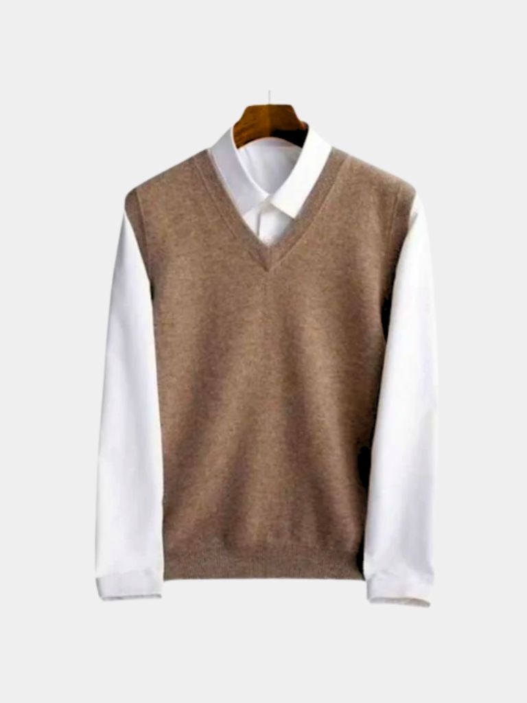100% Merino Wool Sweater Vest - Casa Laro CASA LARO