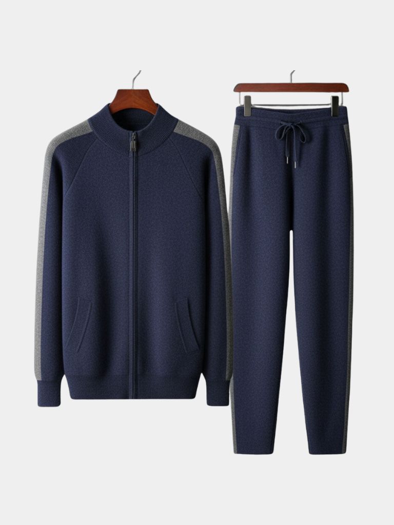 Navy Heritage Cashmere Set – Casa Laro CASA LARO