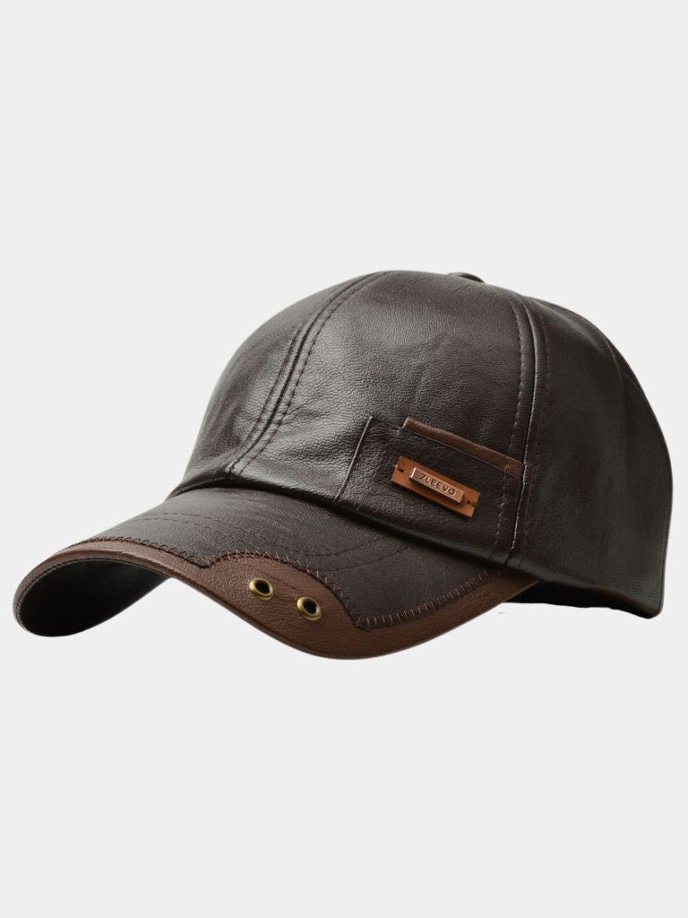 Rustic Laro Leather Cap - Casa Laro CASA LARO