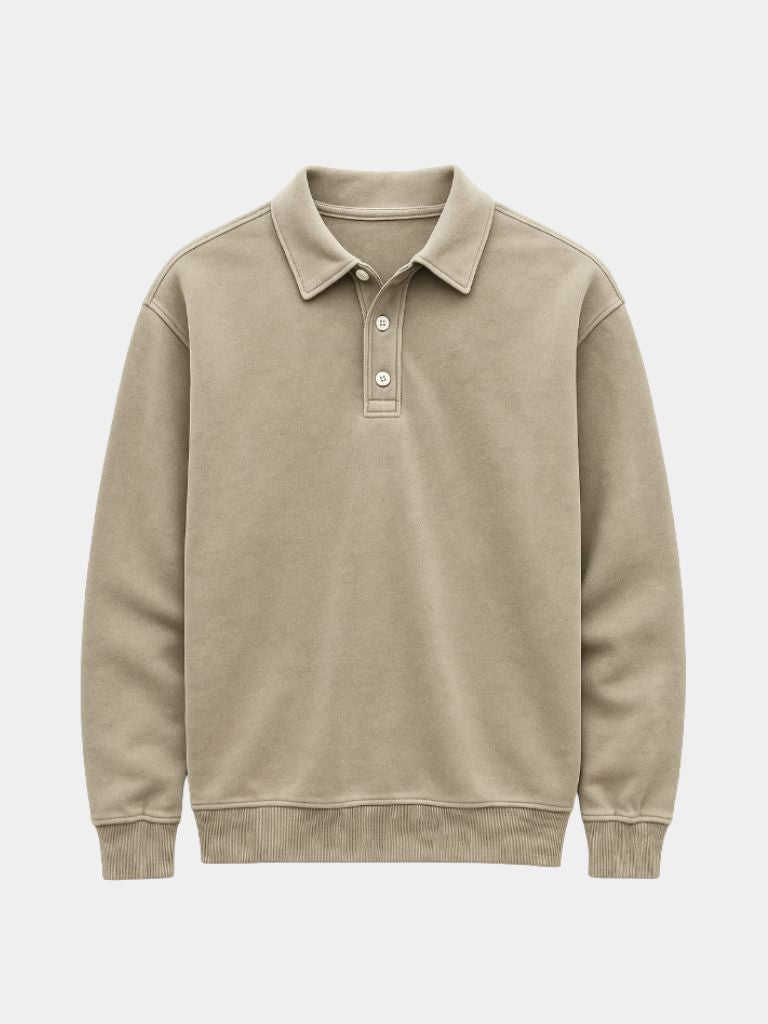 Canyon Mist Long Sleeve Polo Shirt – Casa Laro CASA LARO