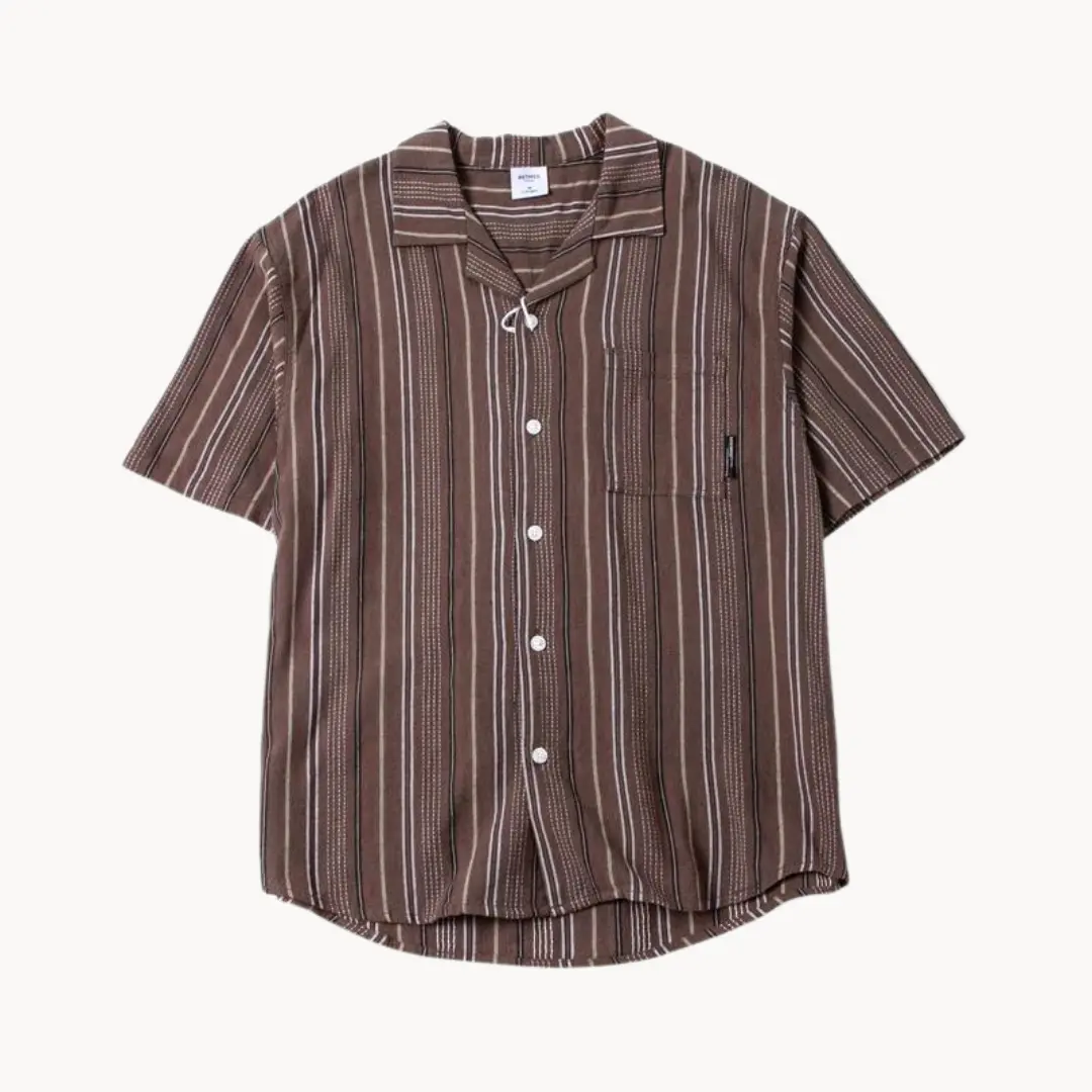 Cuban Collar Short Sleeve - Shirt CASA LARO