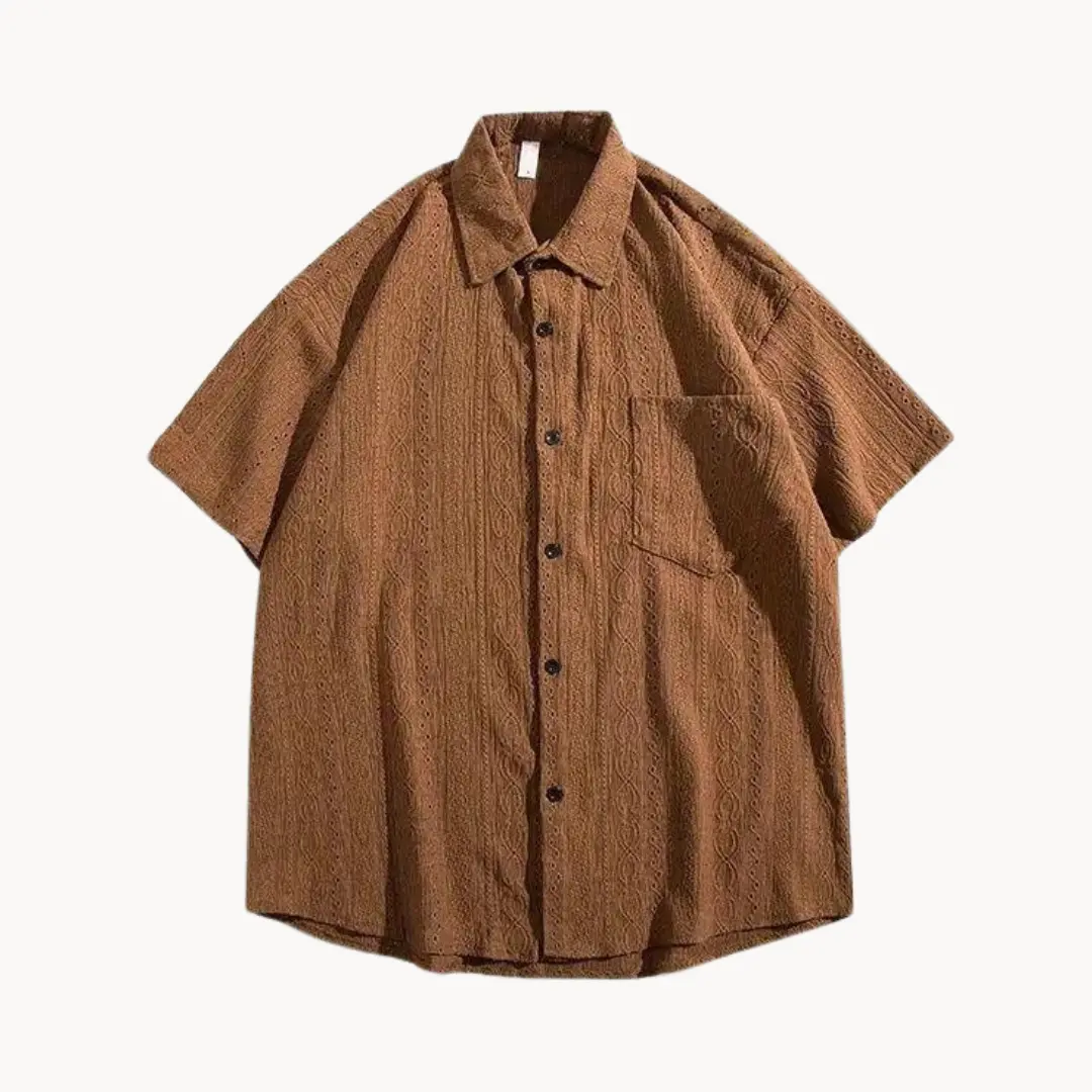 Driftwood Oversized Button-Front - Polo CASA LARO