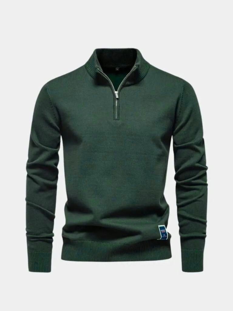 Essential Quarter-Zip Jumper Sweater - Casa Laro CASA LARO