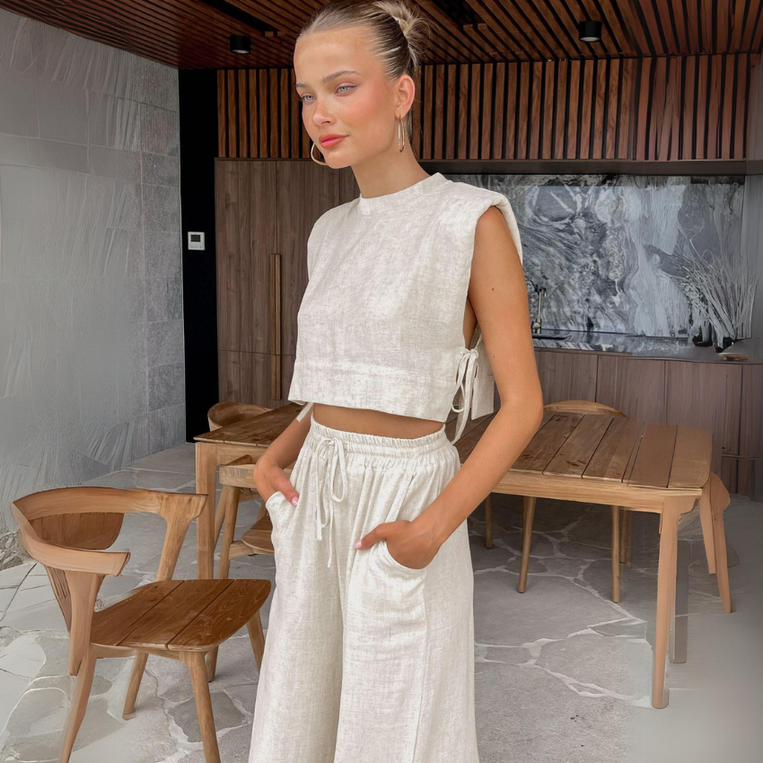 Linen Twin Set - Two-Piece Set CASA LARO