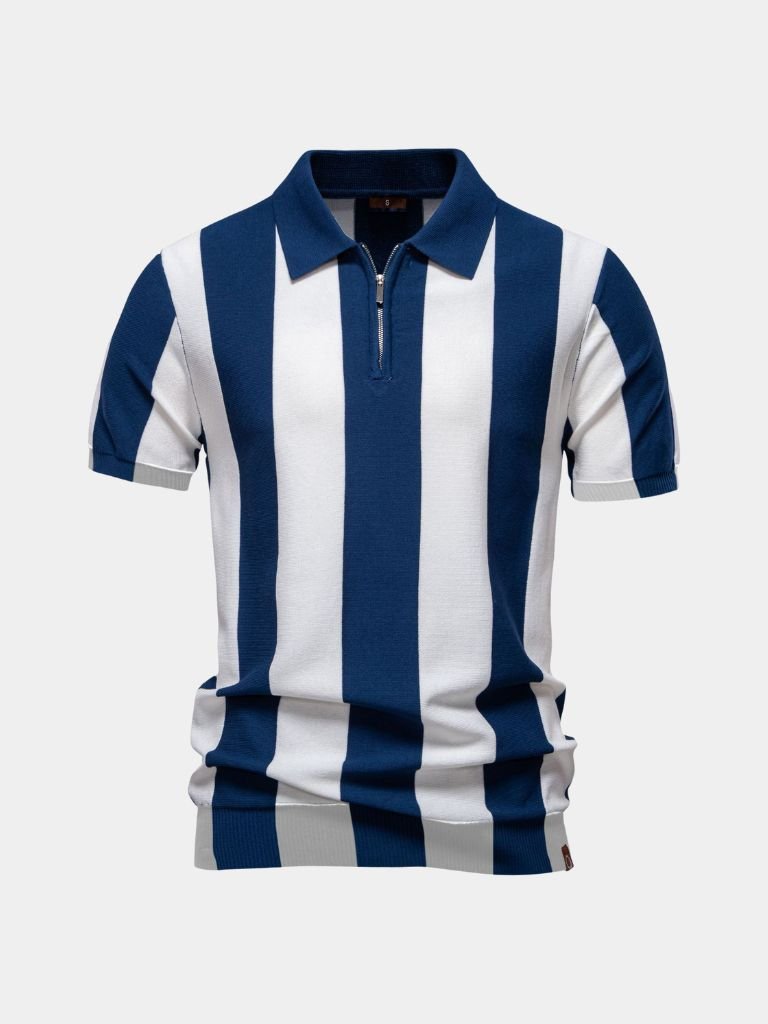 Navy Stripe Polo - Casa Laro CASA LARO