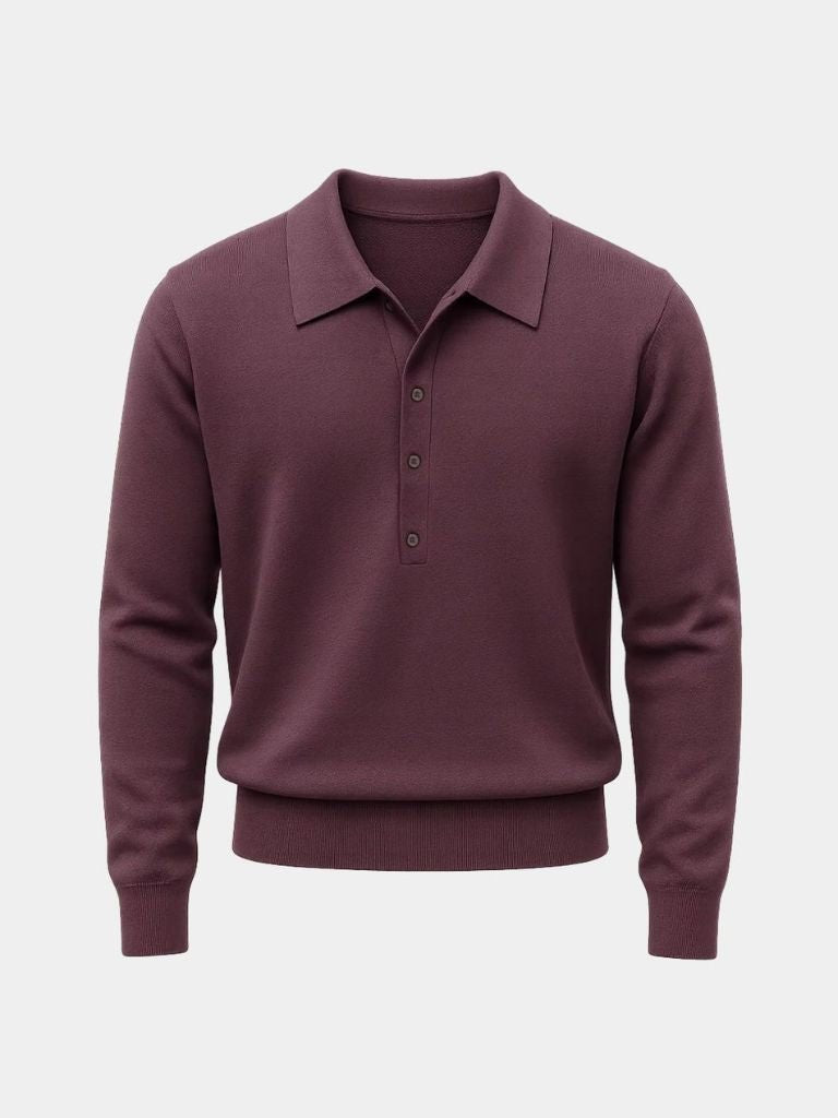 Old Money Knit Polo Pullover - Casa Laro CASA LARO