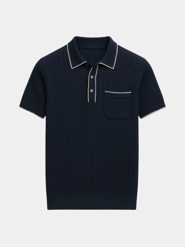 Old Money Knit Polo Shirt - Casa Laro CASA LARO