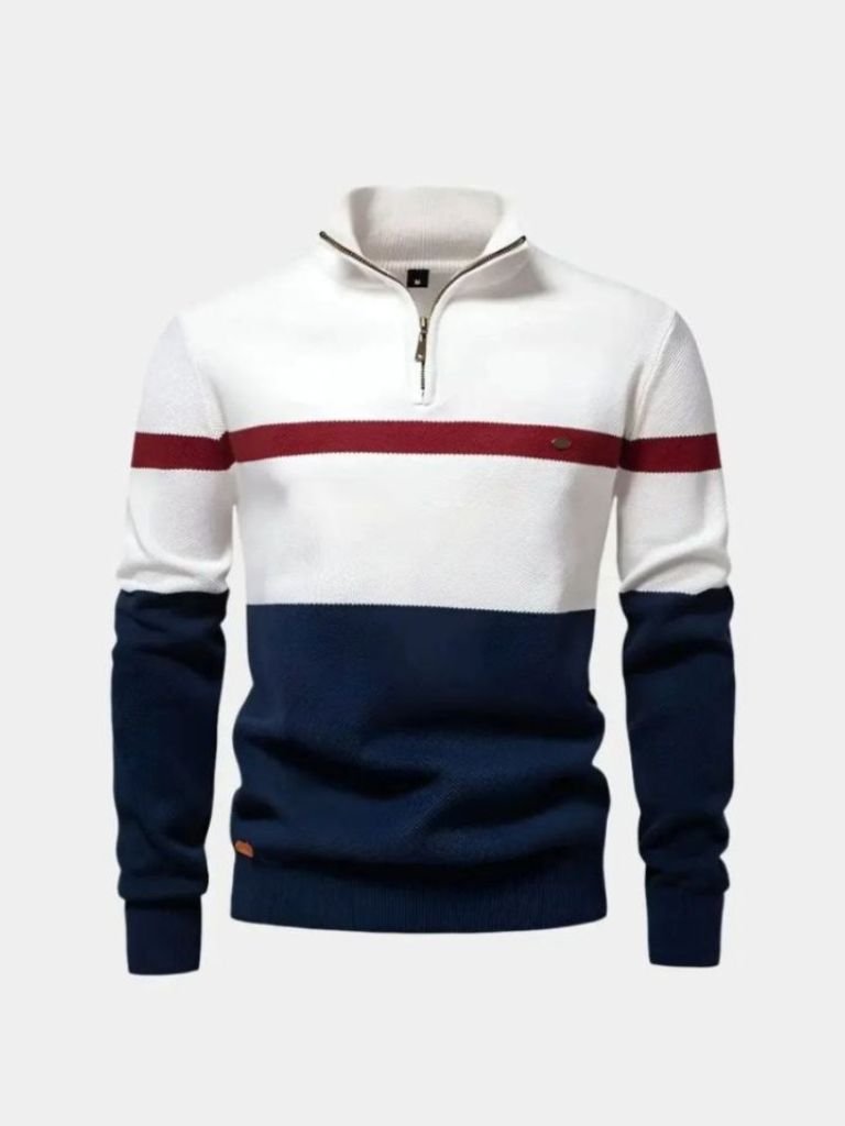 Quarter-Zip Jumper Sweater - Casa Laro CASA LARO