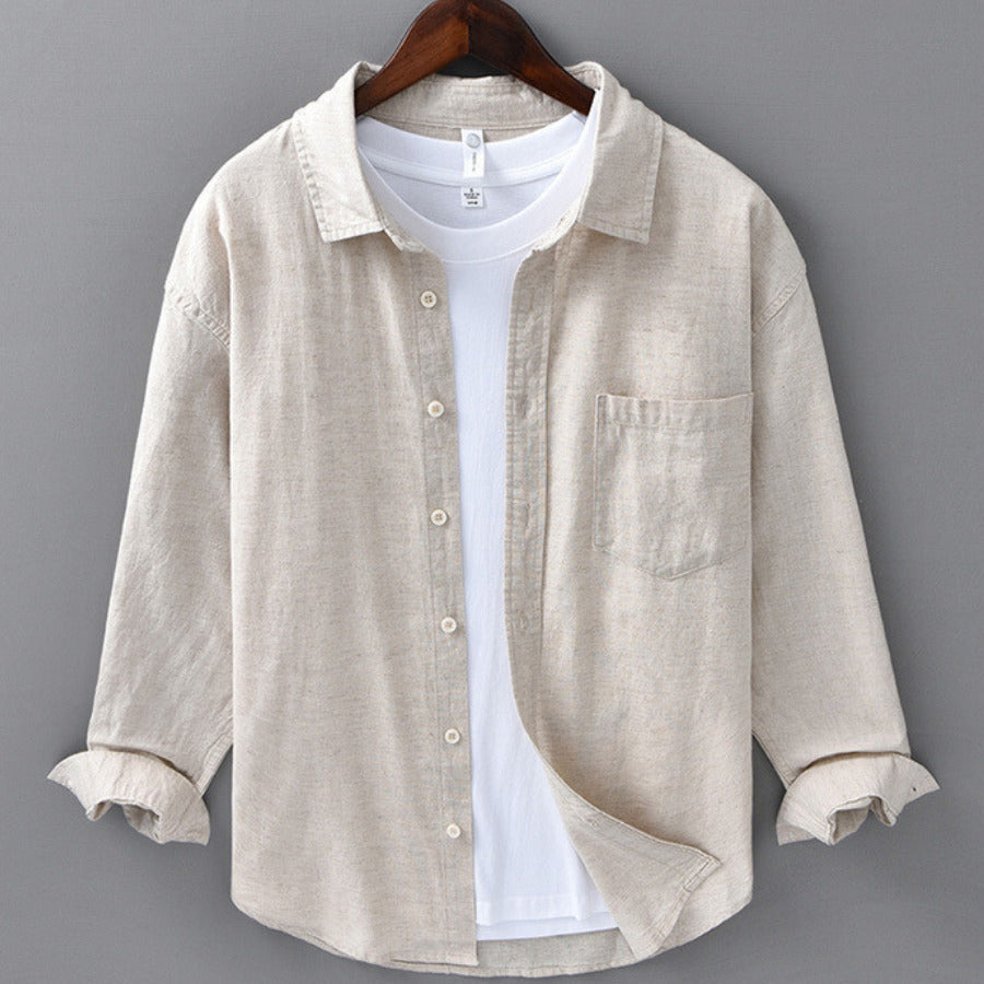 Shoreline Linen Button-Down - Shirt CASA LARO MEN