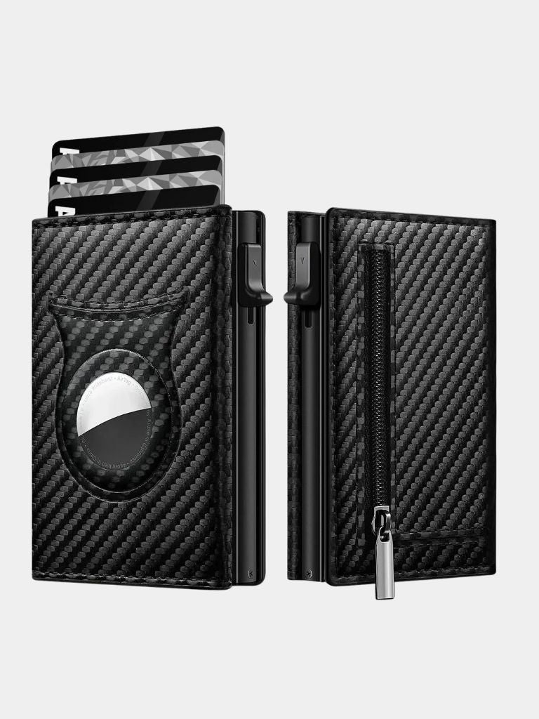 Carbon Fiber Wallet with Air Tag Holder RFID Blocking - Casa Laro CASA LARO