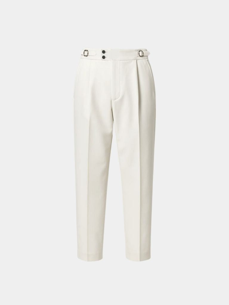 Classic Italy Sidetab Elastic Trousers - Casa Laro CASA LARO