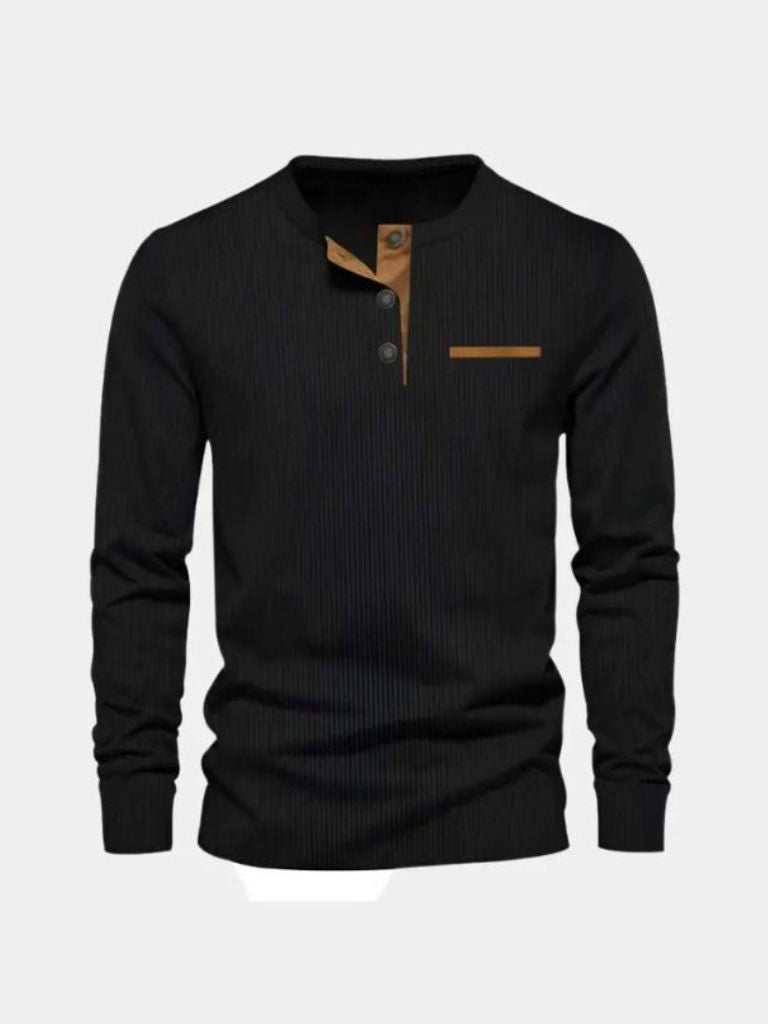 Corduroy Long Sleeve T-Shirt - Casa Laro CASA LARO