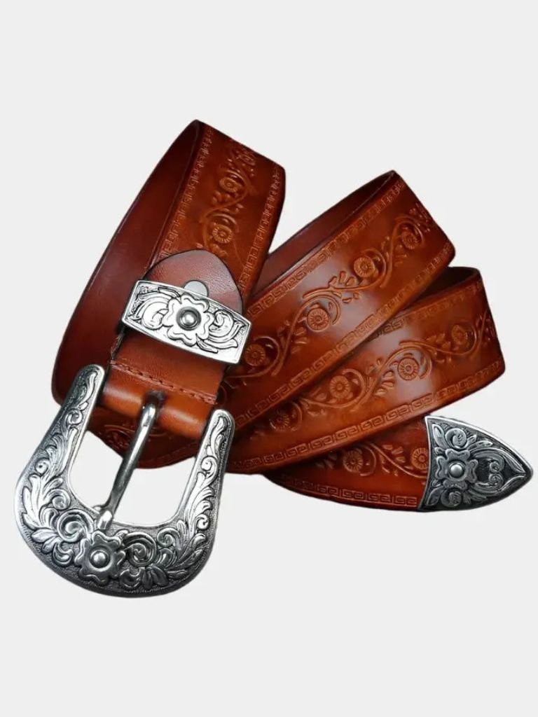 Elegant Western Leather Belt - Casa Laro CASA LARO