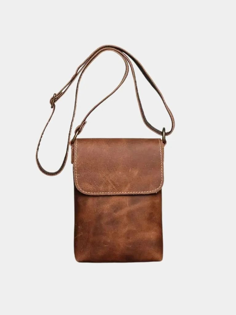 Men's Mini Leather Shoulder Bag - Casa Laro CASA LARO