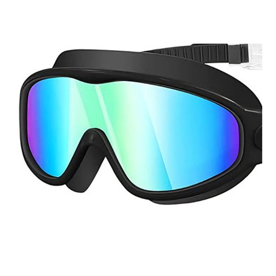 Closeup of the soft silicone AquaSeal edge on Wavlee kids swim goggles