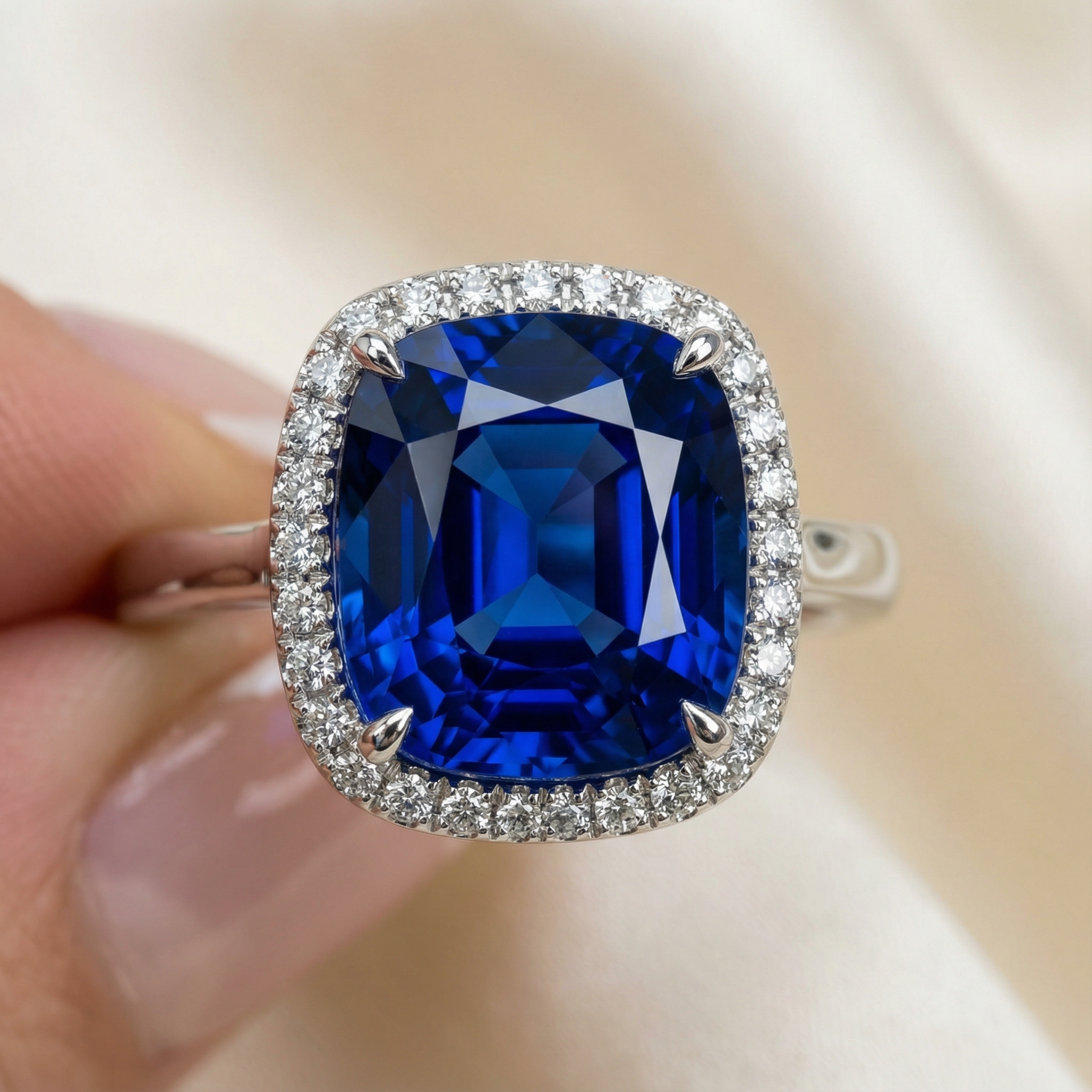 Blue-Stone-Engagement-Ring CASA LARO