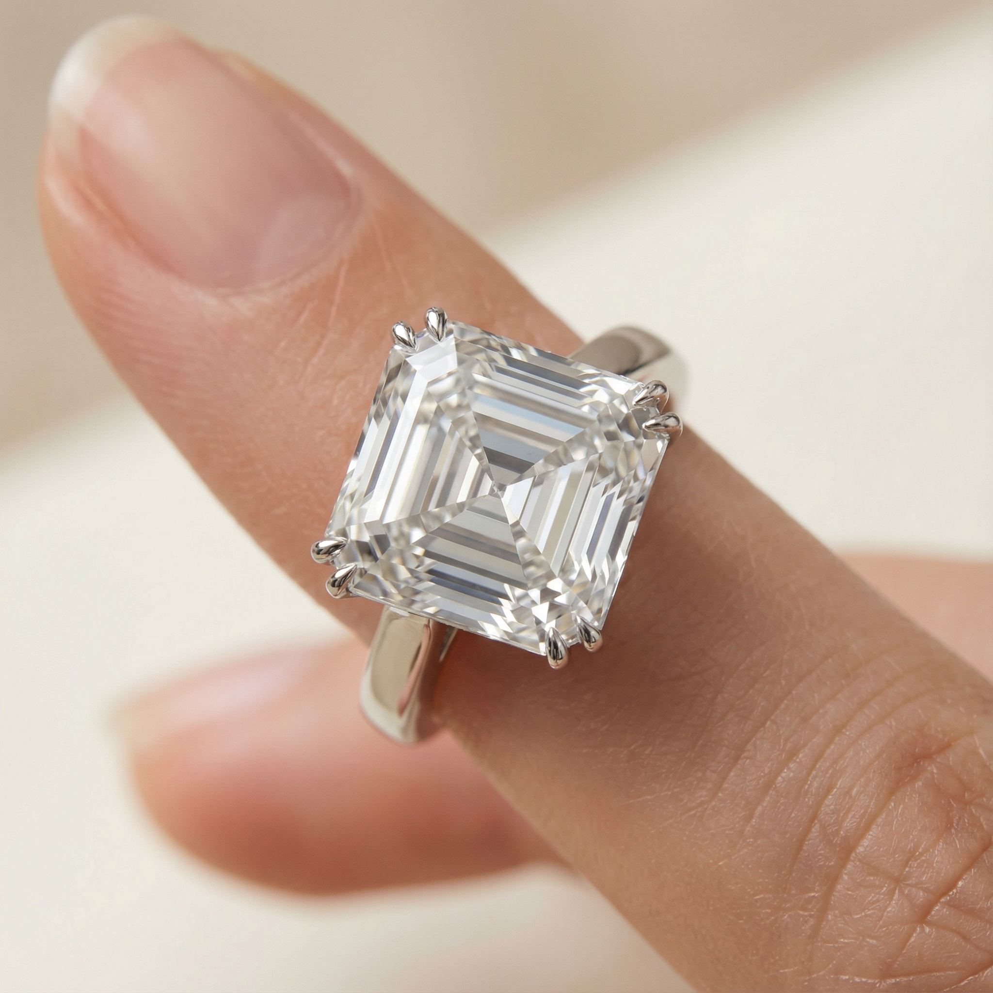Asscher-Cut-Wedding-Set CASA LARO