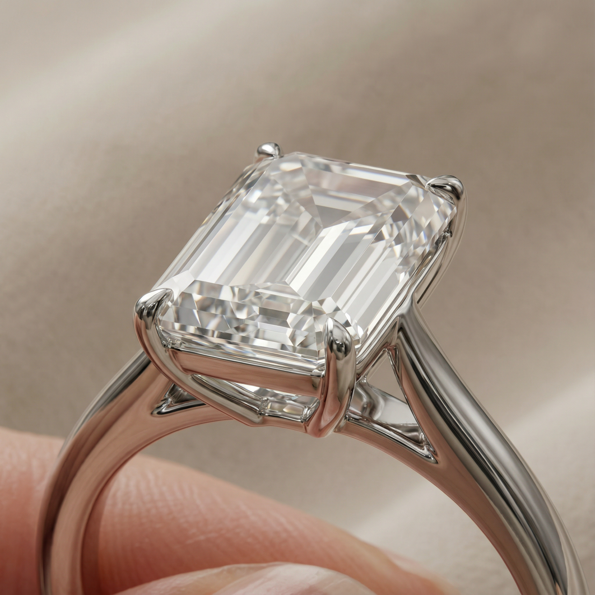 Emerald-Cut-Wedding-Set CASA LARO