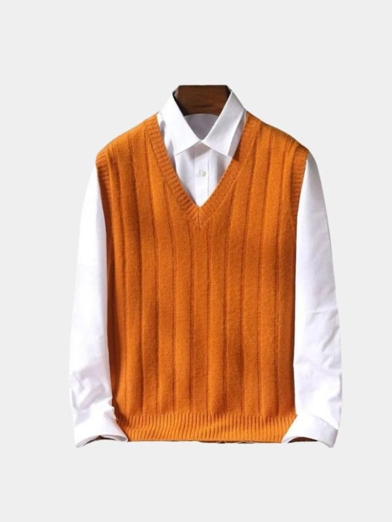 100% Merino Wool Pullover Sweater Vest - Casa  Laro CASA LARO