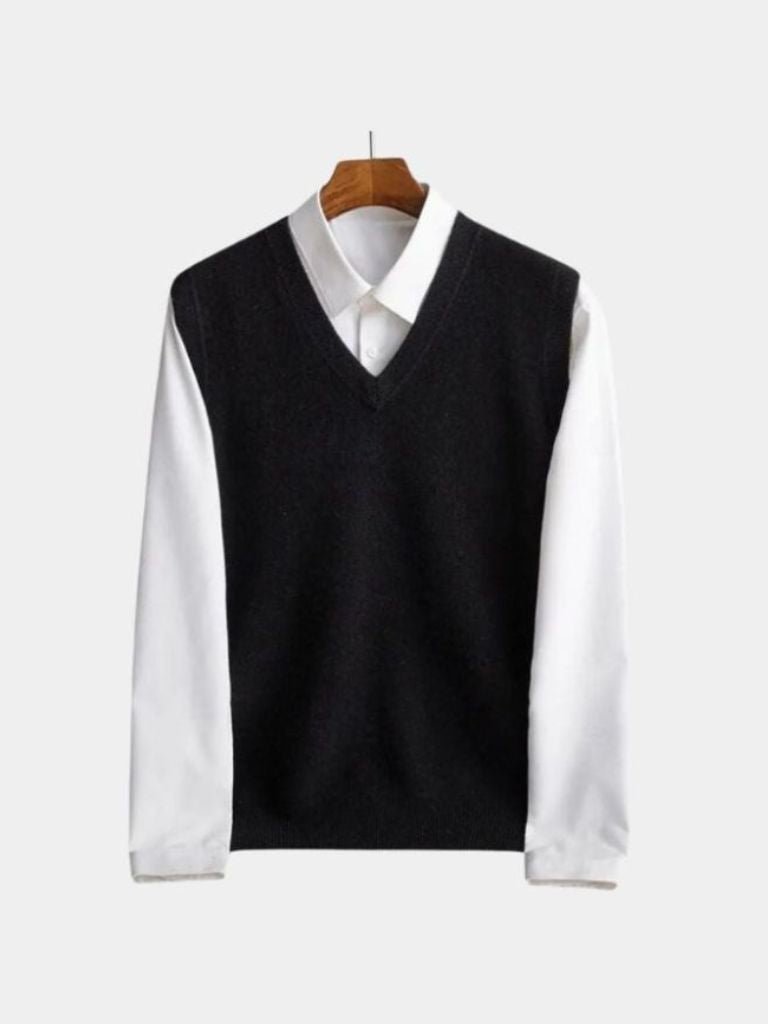 100% Merino Wool Sweater Vest - Casa  Laro CASA LARO