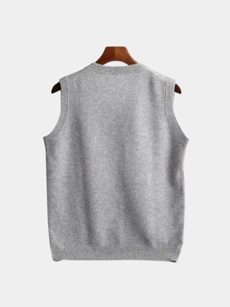 100% Merino Wool Sweater Vest - Casa  Laro CASA LARO