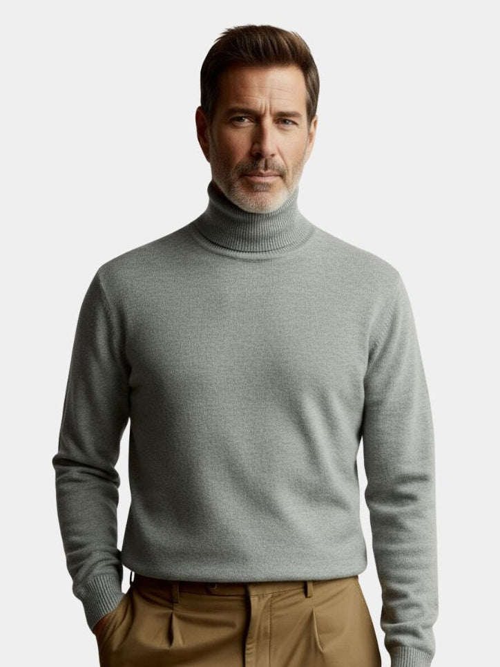 100% Merino Wool Turtleneck Sweater - Casa  Laro CASA LARO
