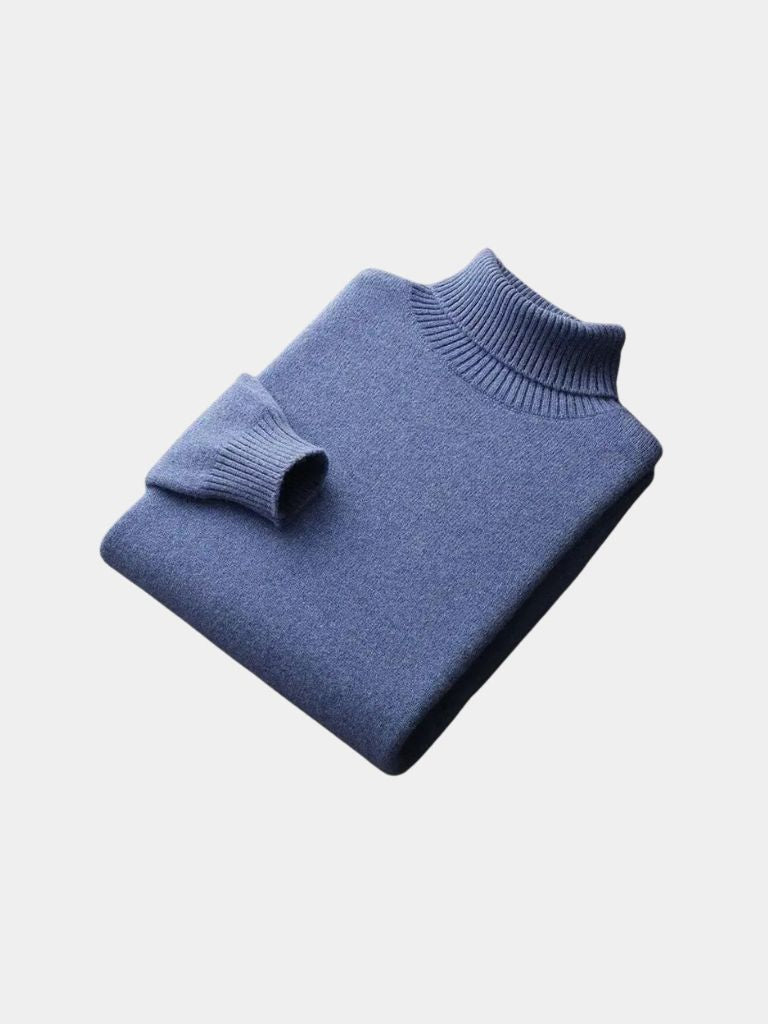 100% Merino Wool Turtleneck Sweater - Casa  Laro CASA LARO