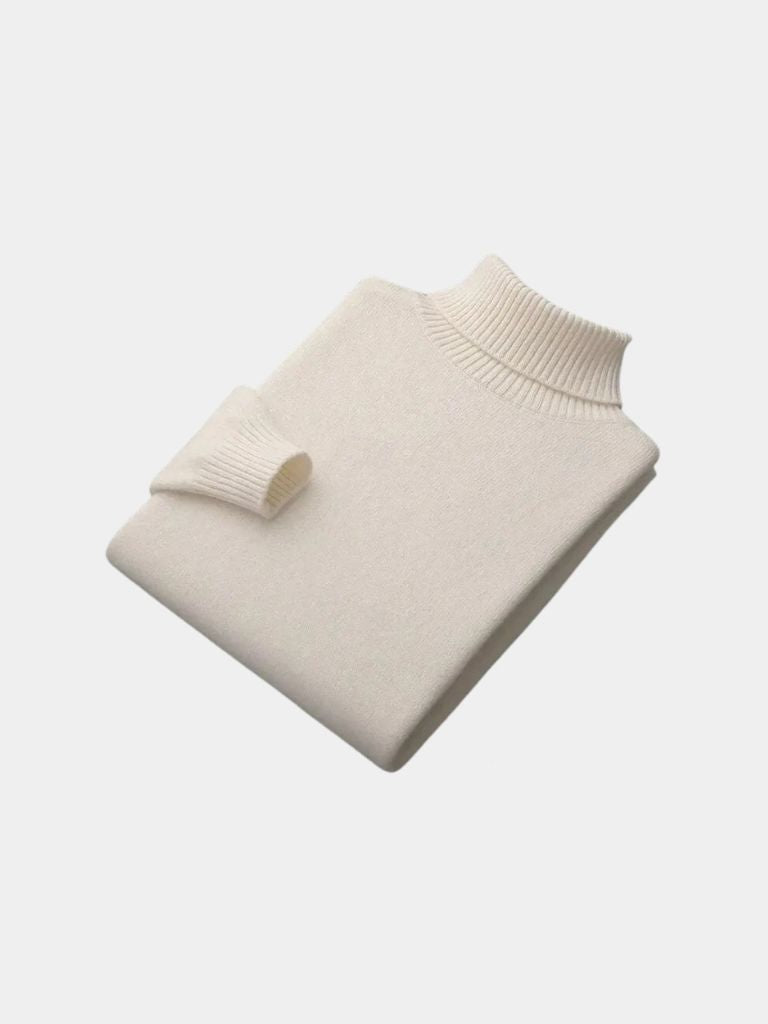 100% Merino Wool Turtleneck Sweater - Casa  Laro CASA LARO