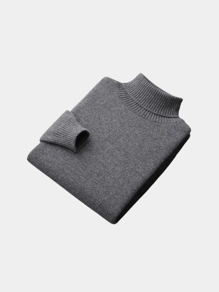 100% Merino Wool Turtleneck Sweater - Casa  Laro CASA LARO