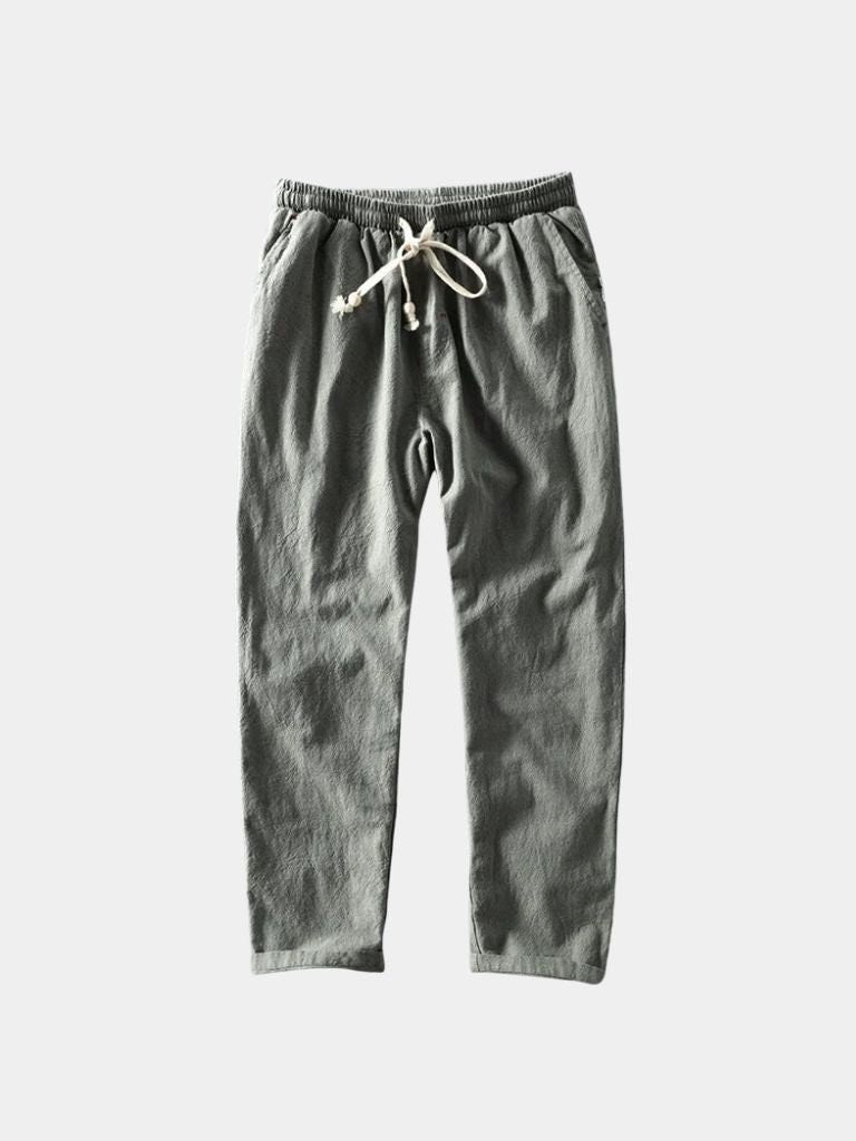Azure Coast Linen Trousers - Casa  Laro CASA LARO