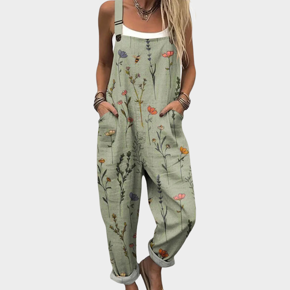 Lucy - Comfortable Printed Overalls