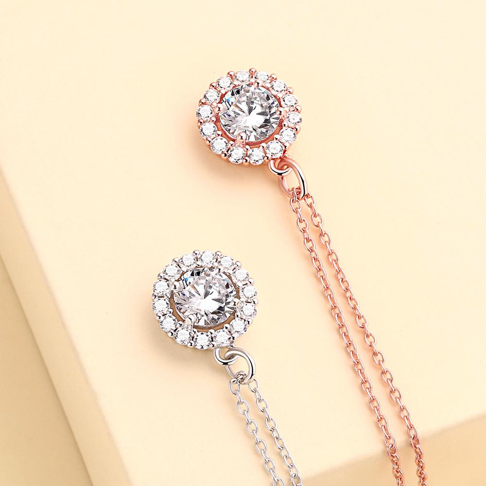 Round Cut Halo Pendant Necklace Shineofidamond