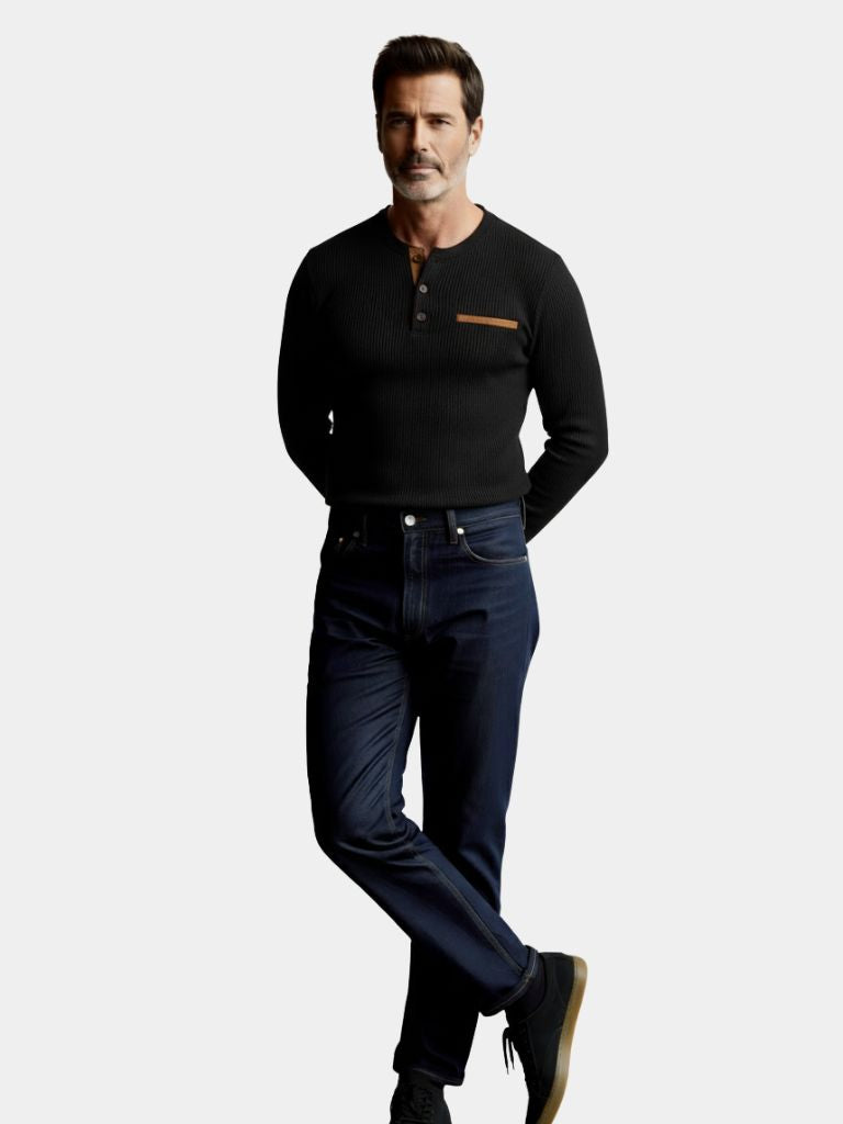 Corduroy Long Sleeve T-Shirt - Casa  Laro CASA LARO