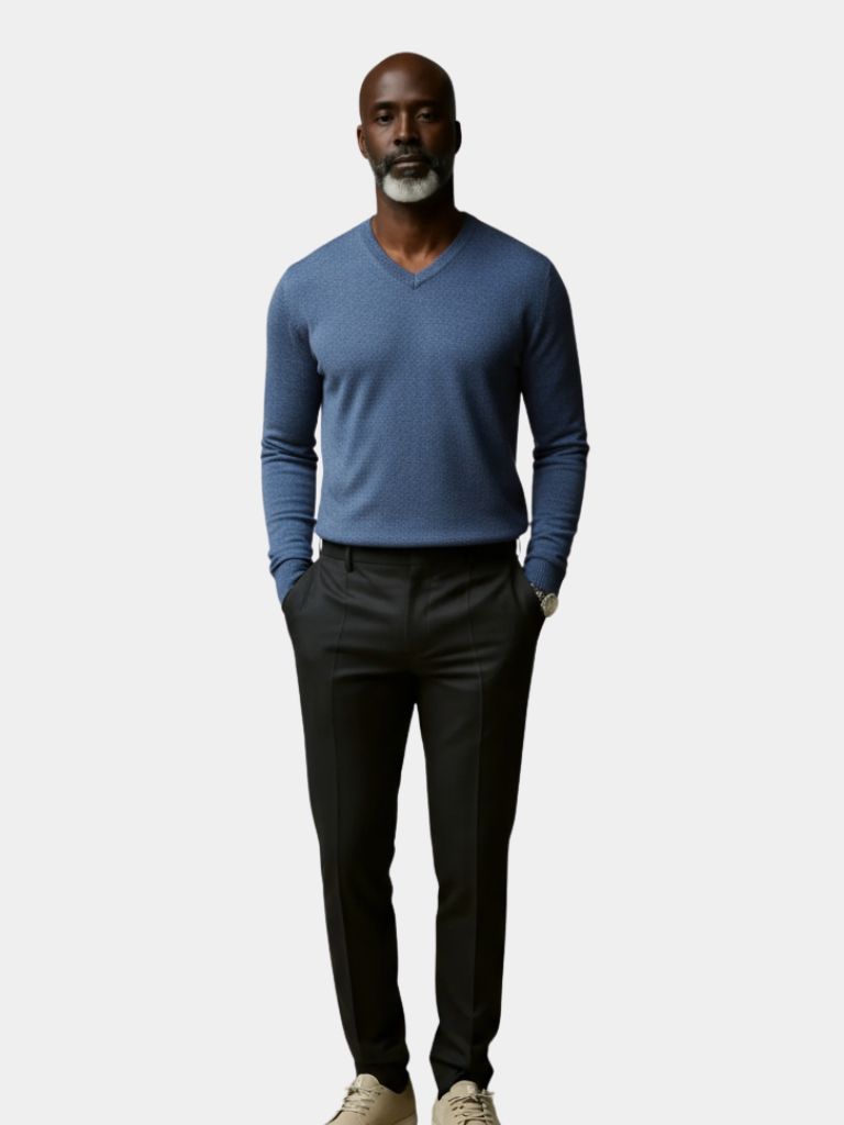 Cashmere V Neck Knitwear Sweater - Casa  Laro CASA LARO