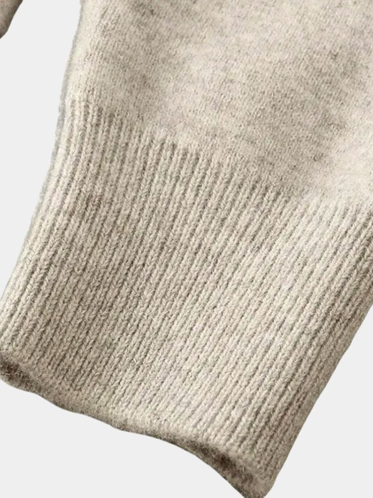 100% Merino Wool V Neck Knitwear Cardigan Sweater - Casa  Laro CASA LARO