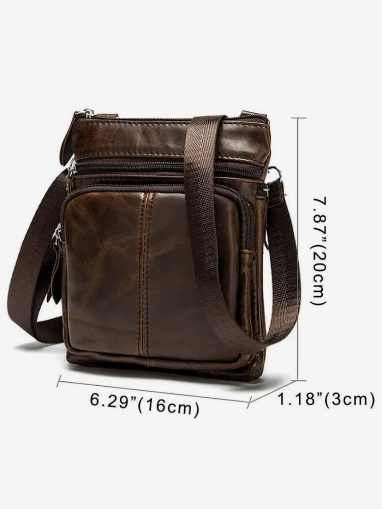 Crossbody Leather Shoulder Bag - Casa  Laro CASA LARO