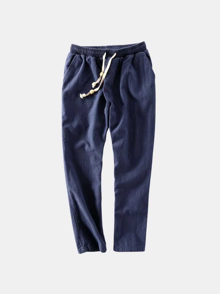Azure Coast Linen Trousers - Casa  Laro CASA LARO