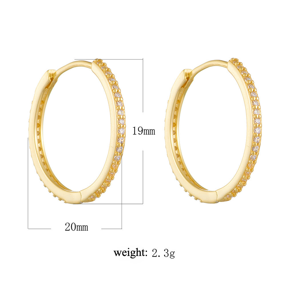 Classic Eternity Sterling Silver Hoop Earrings Carly Jewelry