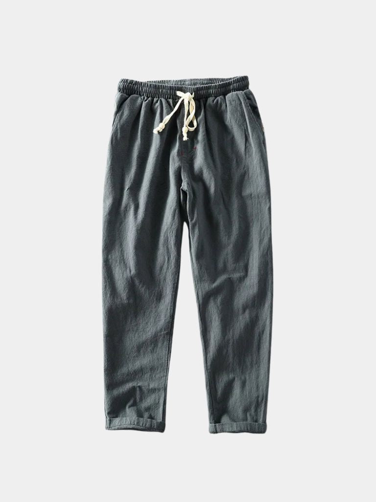 Azure Coast Linen Trousers - Casa  Laro CASA LARO