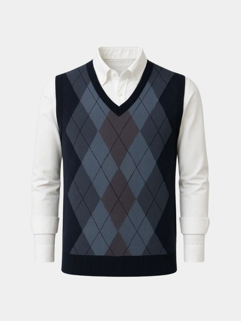 Academic Essential Knit Vest - Casa  Laro CASA LARO