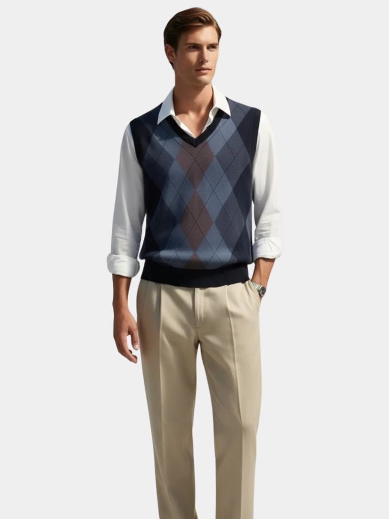 Academic Essential Knit Vest - Casa  Laro CASA LARO