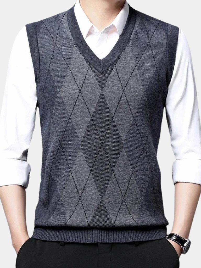 Academic Essential Knit Vest - Casa  Laro CASA LARO