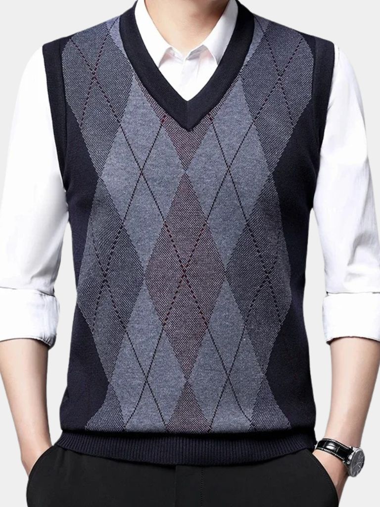 Academic Essential Knit Vest - Casa  Laro CASA LARO
