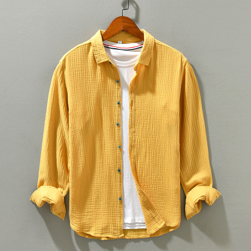 Aegean Crinkle Cotton - Shirt CASA LARO MEN