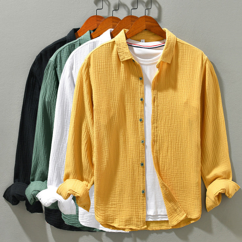 Aegean Crinkle Cotton - Shirt CASA LARO MEN