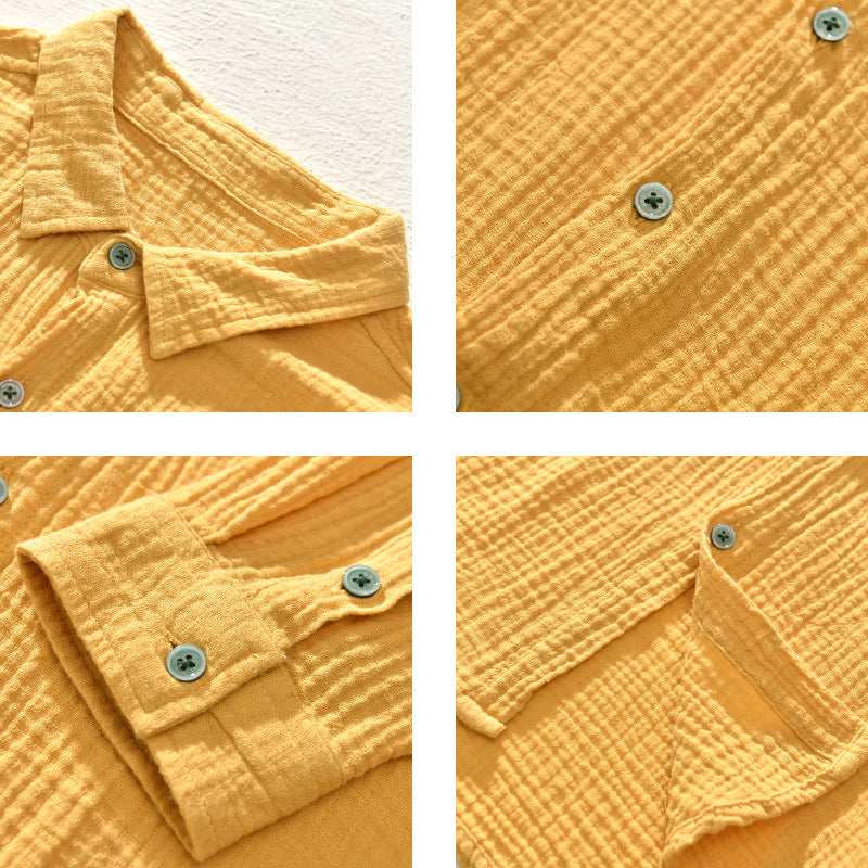 Aegean Crinkle Cotton - Shirt CASA LARO MEN