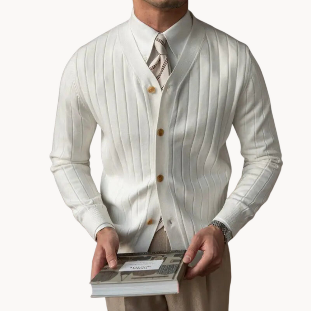 Alpine Cable Knit - Cardigan CASA LARO MEN
