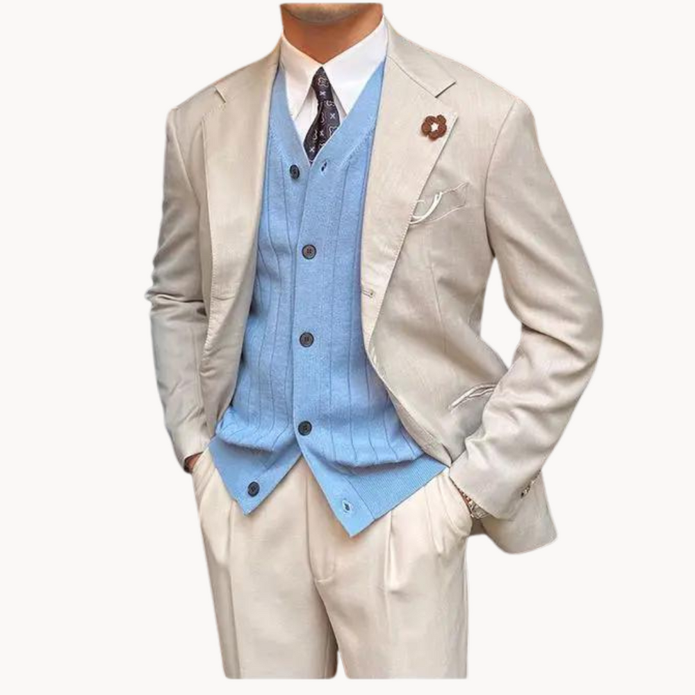 Alpine Cable Knit - Cardigan CASA LARO MEN