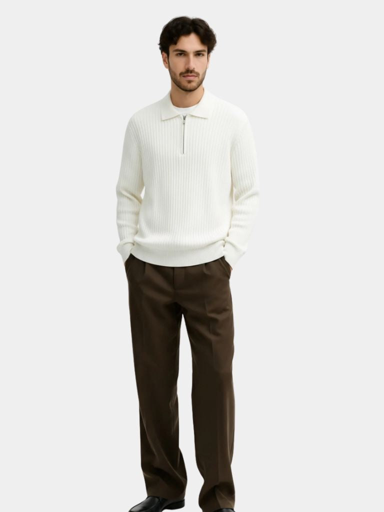 Alpine Riviera Knit Polo Pullover - Casa  Laro CASA LARO