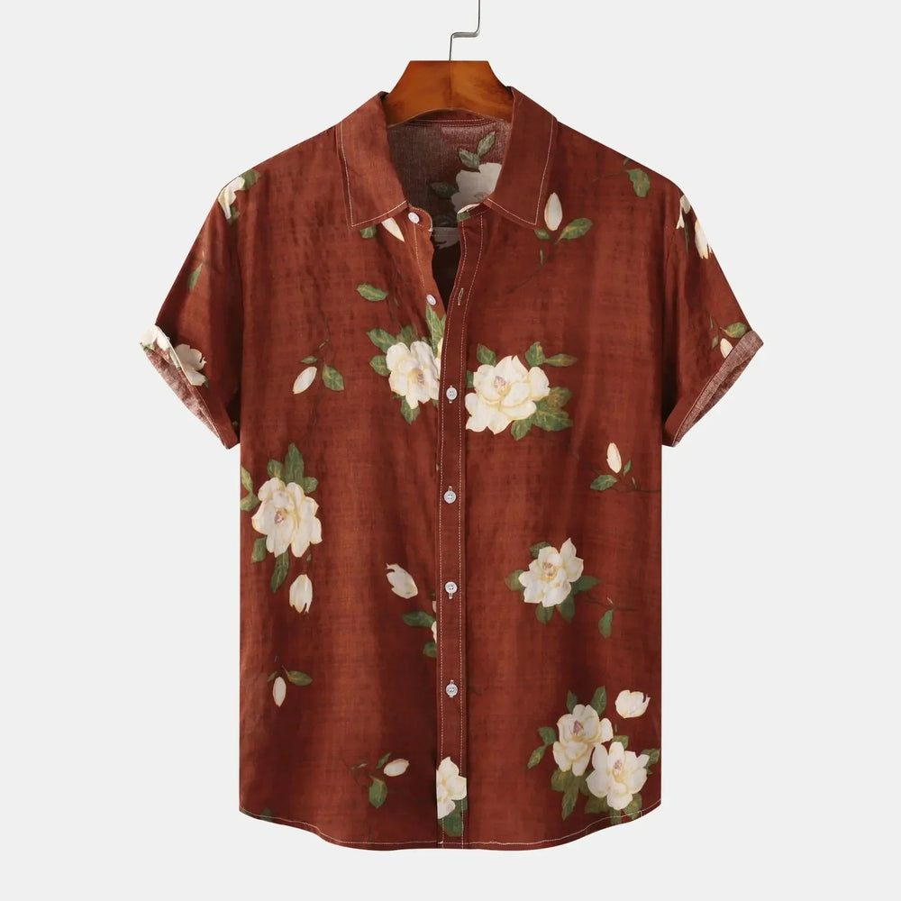 Amalfi Floral Print - Shirt CASA LARO MEN